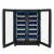 Allavino Reserva Series 36 Bottle Dual Zone Wine Refrigerator with Stainless Steel French Doors