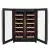 Allavino Reserva Series 36 Bottle Dual Zone Wine Refrigerator with Stainless Steel French Doors