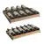 Allavino Reserva Series 102 Bottle Four Zone Undercounter Wine Refrigerator Cooler with Panel Ready Overlay Doors - Side-by-Side