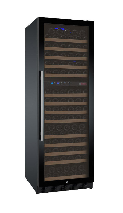 Allavino 24" Wide FlexCount II Tru-Vino 172 Bottle Dual Zone Black Right Hinge Wine Refrigerator