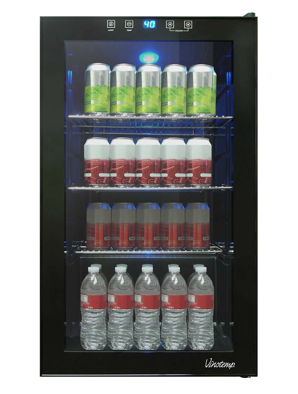 Vinotemp 80 Can Touchscreen Beverage Cooler