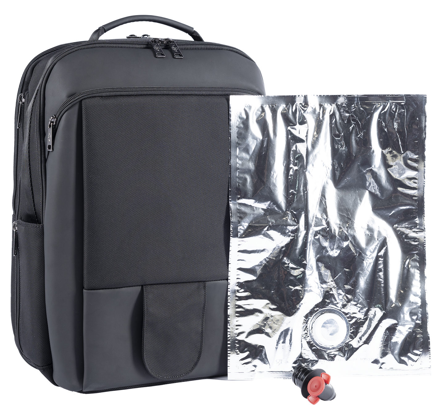 VinGardeValise VinXplorer Backpack with Vin2Go Case and 1500ml pouch - Black