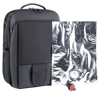 VinGardeValise VinXplorer Backpack with Vin2Go Case and 1500ml pouch - Black