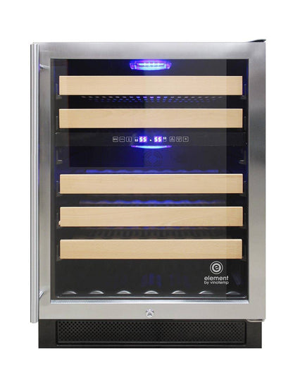 Vinotemp 46 Bottle Wine Cooler, Stainless