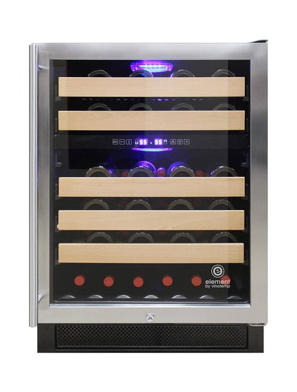 Vinotemp 46 Bottle Wine Cooler, Stainless