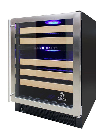 Vinotemp 46 Bottle Wine Cooler, Stainless