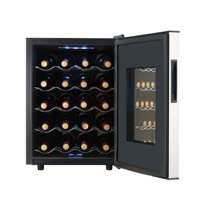 Whynter WC-201TD/WC-201TDa 20 Bottle Freestanding Thermoelectric Wine Cooler with Mirror Glass Door