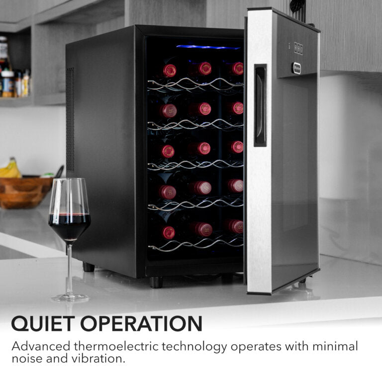 Whynter WC-201TD/WC-201TDa 20 Bottle Freestanding Thermoelectric Wine Cooler with Mirror Glass Door