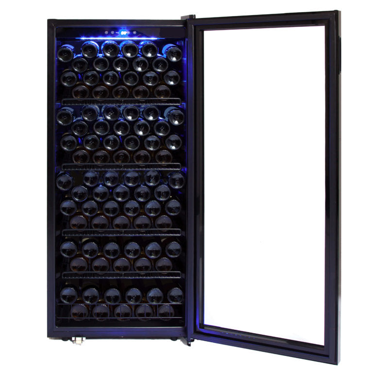 Whynter FWC-1201BB/FWC-1201BBa 124 Bottle Freestanding Wine Refrigerator