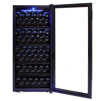 Whynter FWC-1201BB/FWC-1201BBa 124 Bottle Freestanding Wine Refrigerator