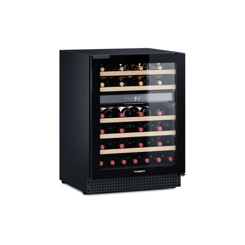Dometic D46B 24 inch Wine Cooler, Dual-Zone, Freestanding or Built-in, 46 Bottles