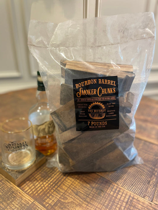 Bourbon Barrel Smoking Chunks – 7 lbs
