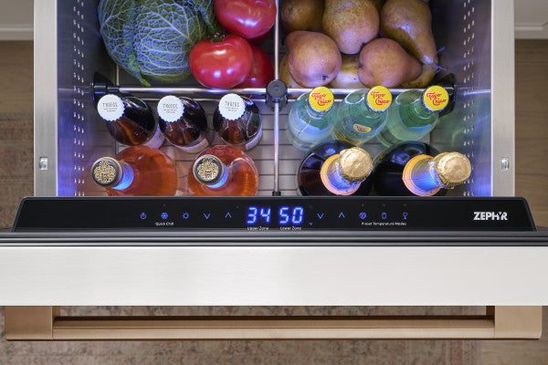 Zephyr Presrv™ Panel Ready Dual Zone Refrigerator Drawers