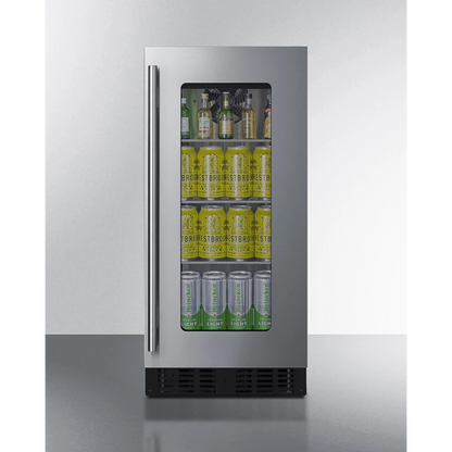 Summit Appliance 15 Inch Wide 18 Inch Deep Undercounter ADA Height Beverage Center