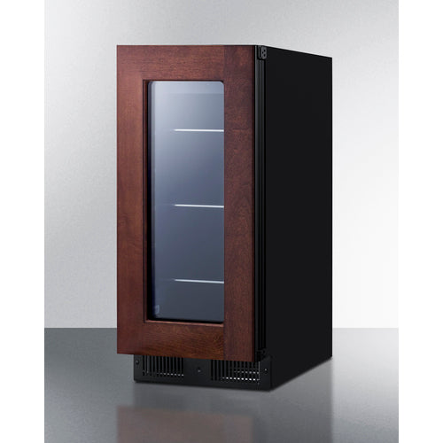 Summit Appliance 15 inch Wide ADA Compliant Built-In Undercounter Beverage Center With Panel-Ready Door