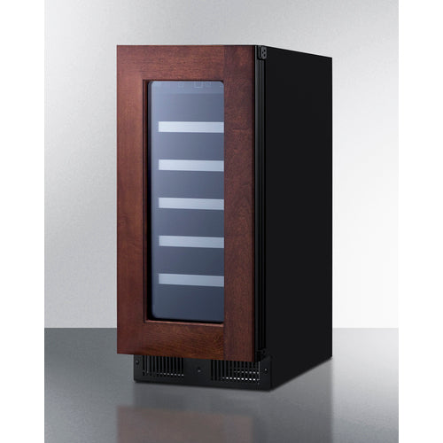 Summit Appliance 23 Bottle 15" Wide Built-In Wine Cellar, ADA Compliant (Panel Not Included)