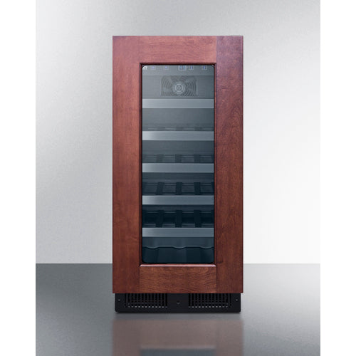 Summit Appliance 23 Bottle 15" Wide Built-In Wine Cellar, ADA Compliant (Panel Not Included)