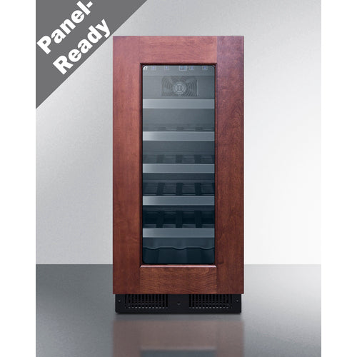 Summit Appliance 23 Bottle 15" Wide Built-In Wine Cellar, ADA Compliant (Panel Not Included)