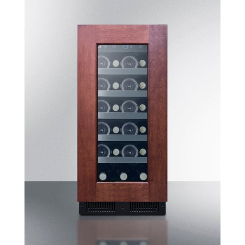 Summit Appliance 23 Bottle 15" Wide Built-In Wine Cellar, ADA Compliant (Panel Not Included)