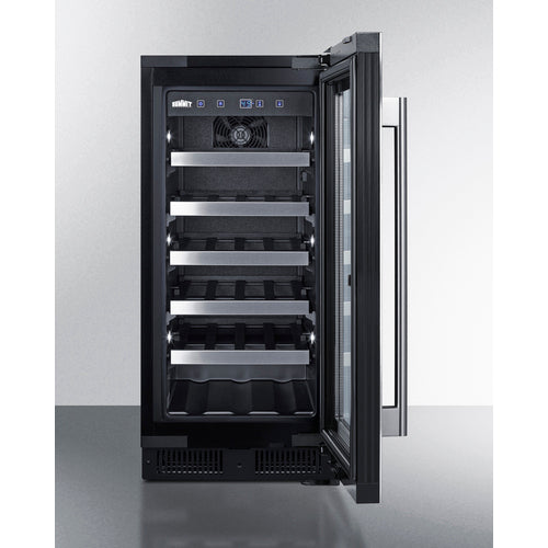 Summit Appliance 23 Bottle 15" Wide Built-In Wine Cellar, ADA Compliant