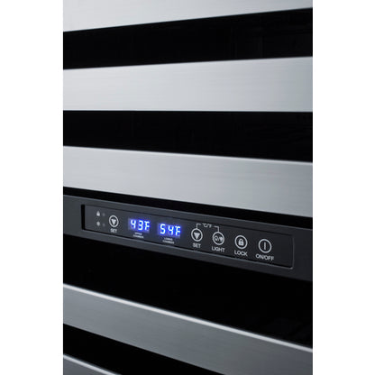 Summit Appliance 24 inch Wide Built-In Wine Cellar, ADA Compliant (Panel Not Included)