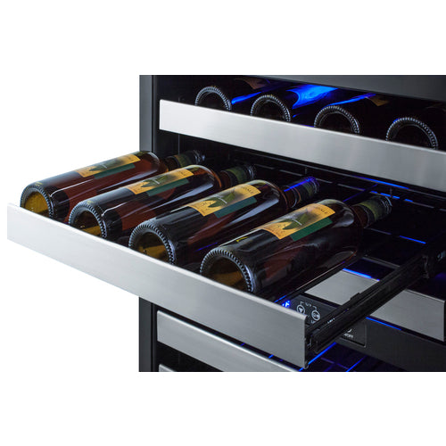 Summit Appliance 24 inch Wide Built-In Wine Cellar, ADA Compliant (Panel Not Included)