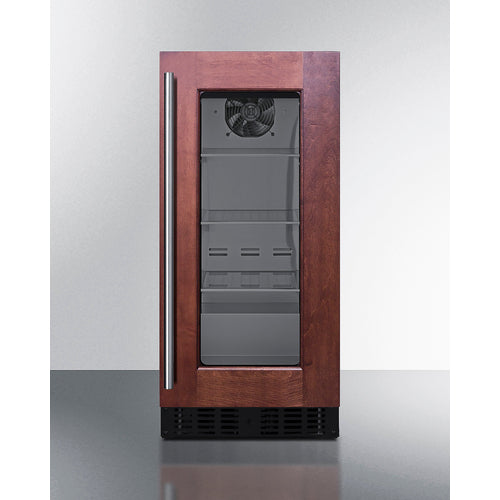 Summit Appliance 18" Deep 15 inch Wide Undercounter ADA Height Beverage Center With Panel-Ready Glass Door