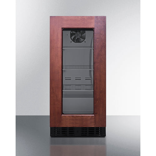 Summit Appliance 18" Deep 15 inch Wide Undercounter ADA Height Beverage Center With Panel-Ready Glass Door