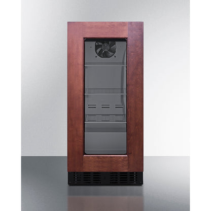 Summit Appliance 18" Deep 15 inch Wide Undercounter ADA Height Beverage Center With Panel-Ready Glass Door