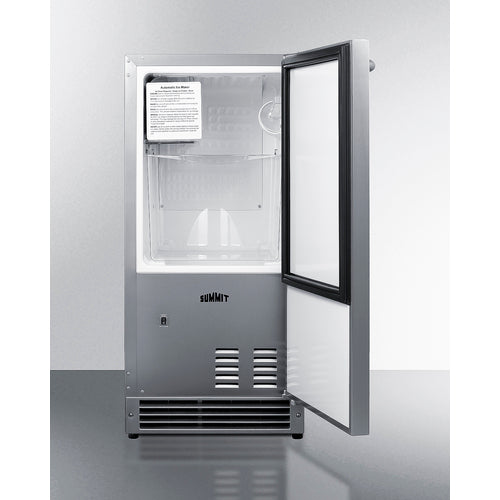 Summit Appliance 25 lb. Drain-Free Icemaker, ADA Compliant