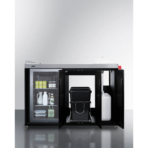 Summit Appliance Portable Outdoor Kitchenette with Glass Door
