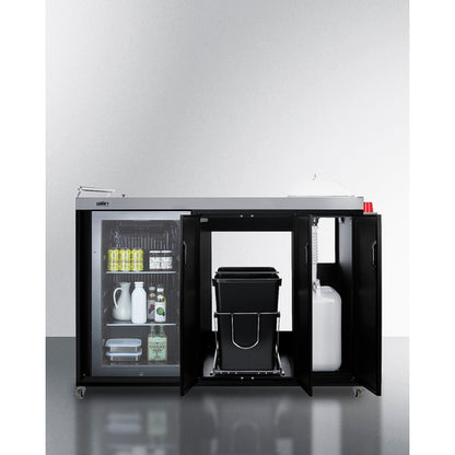 Summit Appliance Portable Outdoor Kitchenette with Glass Door