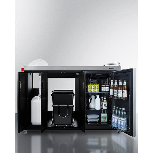 Summit Appliance Portable Outdoor Kitchenette Stainless Steel/Black