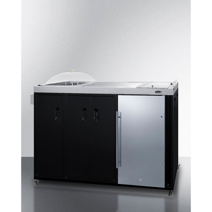 Summit Appliance Portable Outdoor Kitchenette Stainless Steel/Black