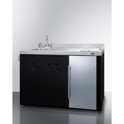Summit Appliance Portable Outdoor Kitchenette Stainless Steel/Black