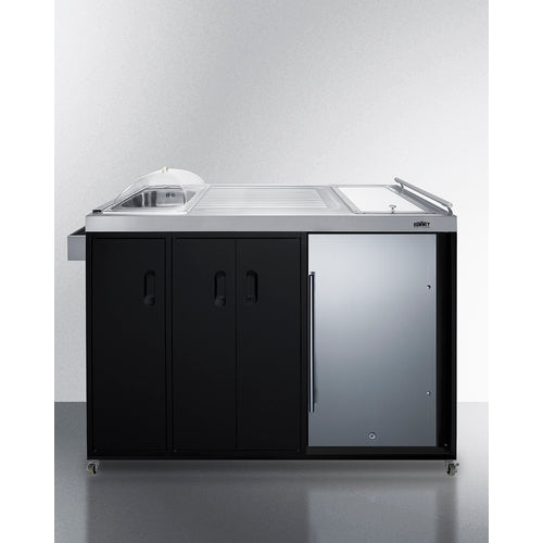 Summit Appliance Portable Outdoor Kitchenette Stainless Steel/Black