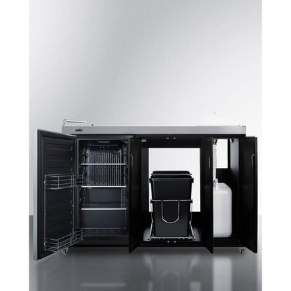 Summit Appliance Portable Outdoor Kitchenette with Stainless Steel/ Door