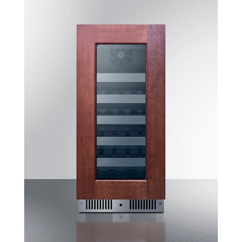 Summit Appliance 15 inch Wide Built-In Wine Cellar With Panel-Ready Glass Door
