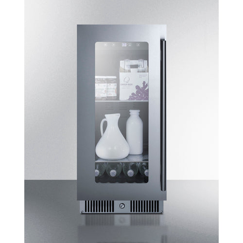 Summit Appliance 15 inch Wide Built-In Beverage Center