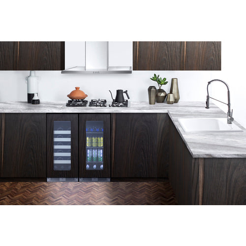 Summit Appliance 15 inchh Wide Built-In Beverage Center (Panel Not Included)