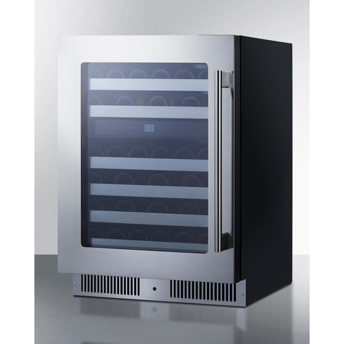 Summit Appliance 24 inch Wide Premium Dual Zone Undercounter Wine Cellar