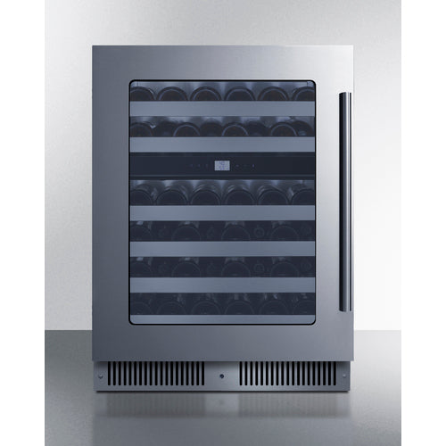 Summit Appliance 24 inch Wide Premium Dual Zone Undercounter Wine Cellar