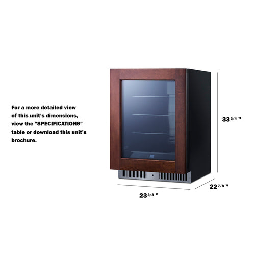 Summit Appliance 24 inch Wide Built-In Beverage Center (Panel Not Included)