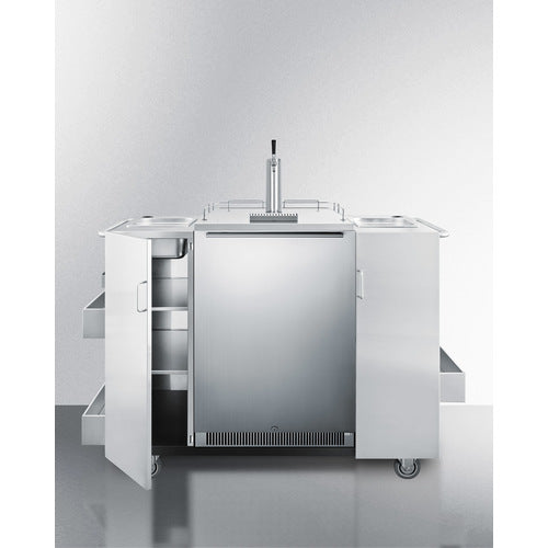 Summit Appliance Outdoor Cart with Beer Dispenser