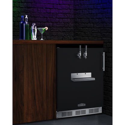 Summit Appliance 24 inch Wide Front Tap Built-In Beer Kegerator, ADA-Compliant