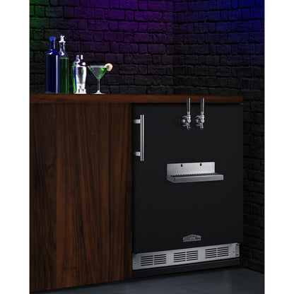 Summit Appliance 24 inch Built-In Undercounter Front Tap Kegerator For Commercial Or Home Use