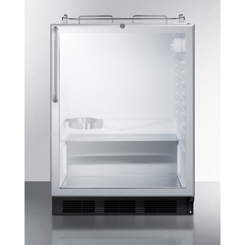 Summit Appliance 24 inch Built-In Kegerator For Use Under ADA Compliant Counters In Stainless Steel; No Tap Kit Included