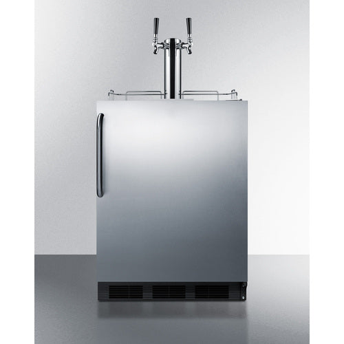 Summit Appliance 24 inch Outdoor Wine Kegerator Built-in Or Freestanding ADA