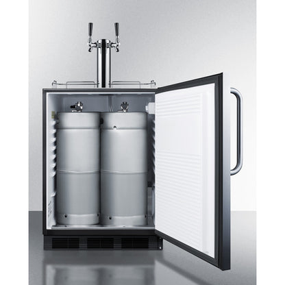 Summit Appliance 24 inch Outdoor Wine Kegerator Built-in Or Freestanding ADA