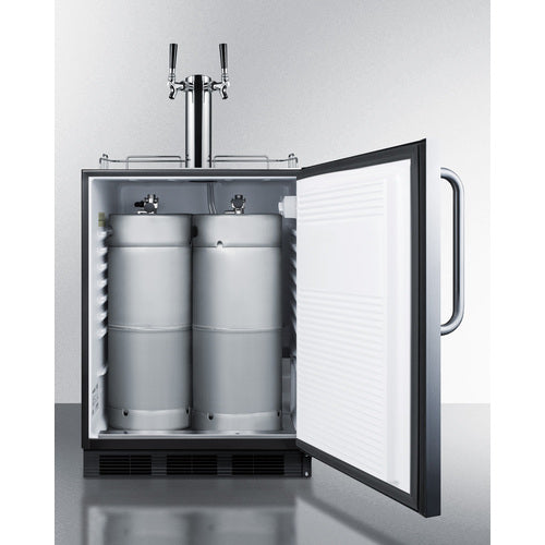 Summit Appliance 24 inch Outdoor Wine Kegerator Built-in Or Freestanding ADA
